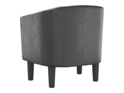 Sillón cuero sintético gris