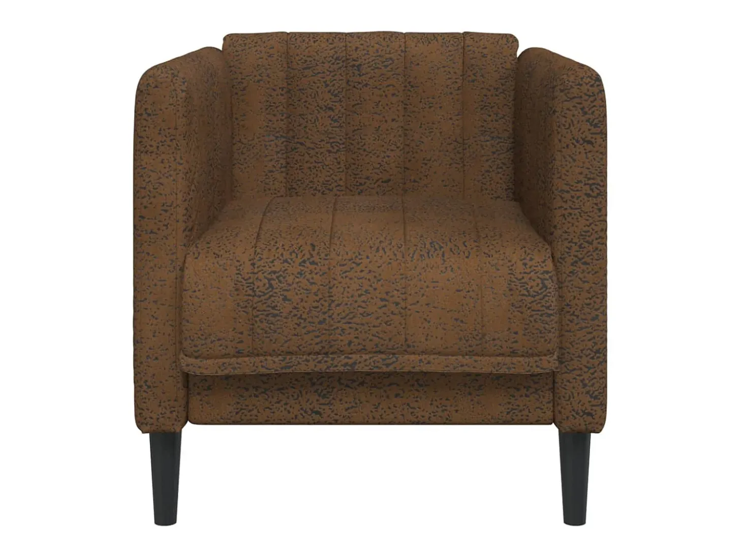 Sillón de ante sintético marrón