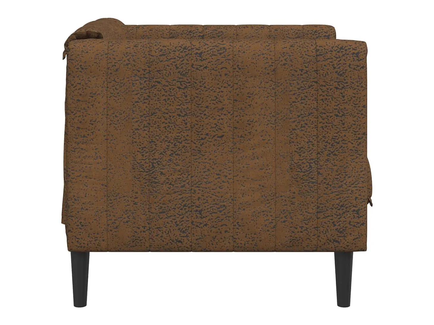 Sillón de ante sintético marrón