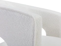 Sillón de bucle de tela color blanco FONTANOVA