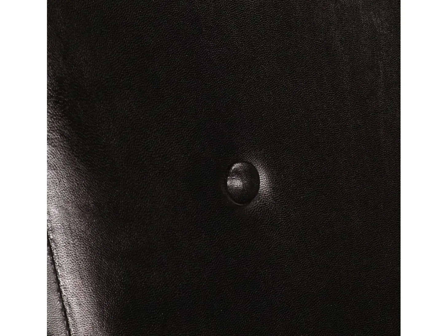 Sillón de cuero auténtico negro