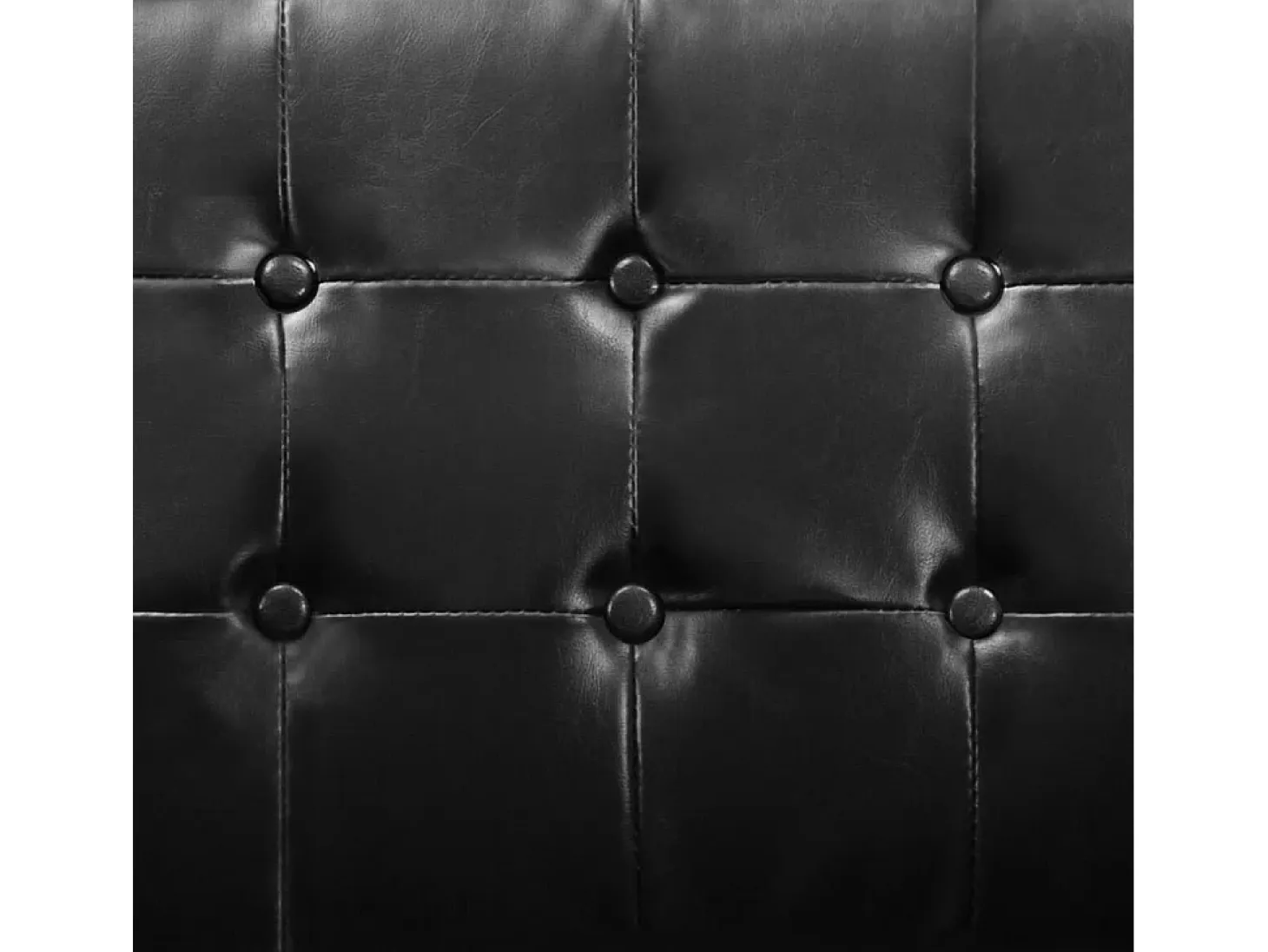 Sillón de cuero sintético negro
