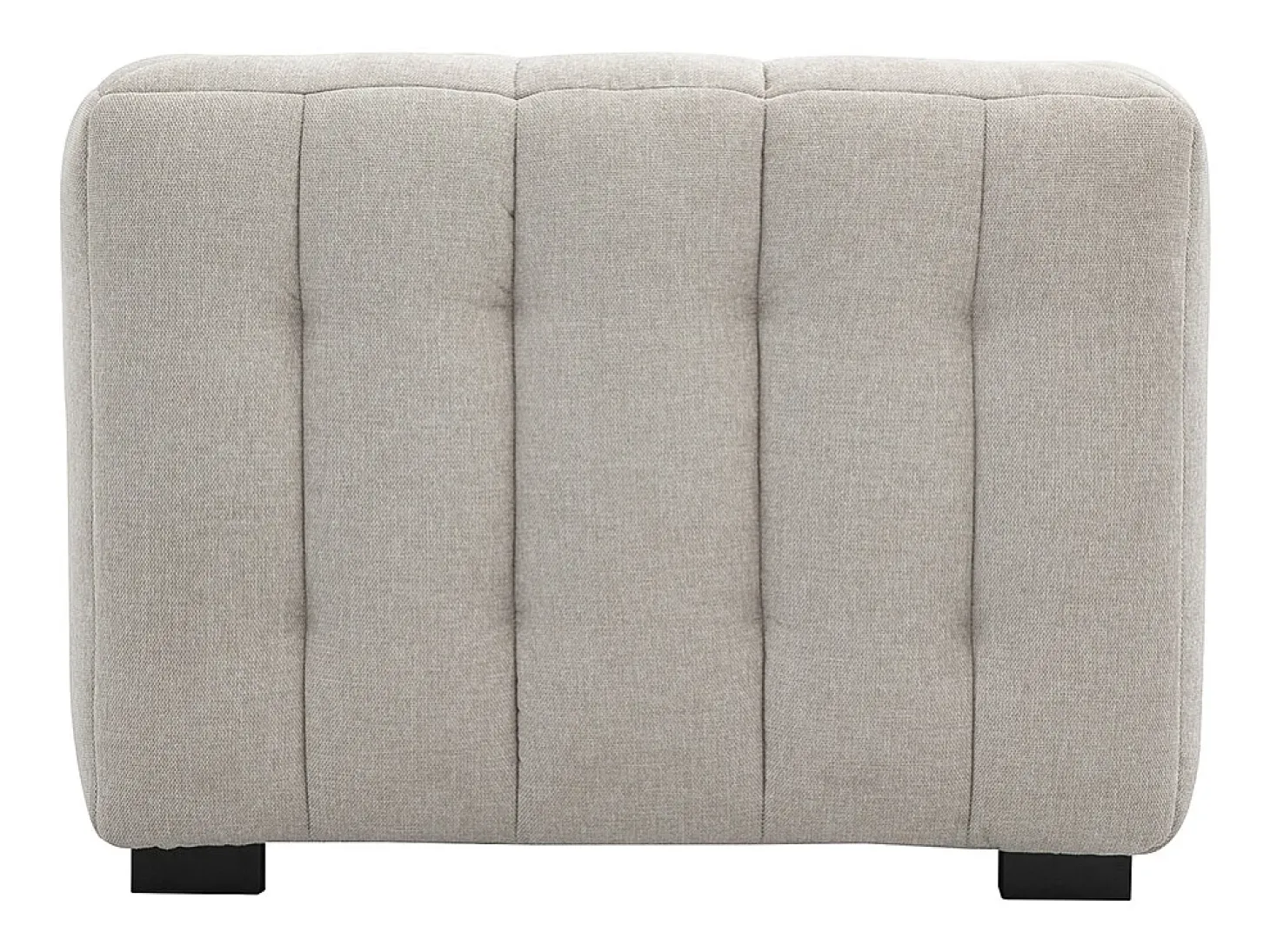 Sillón de diseño en tela efecto terciopelo texturizado beige CORTO
