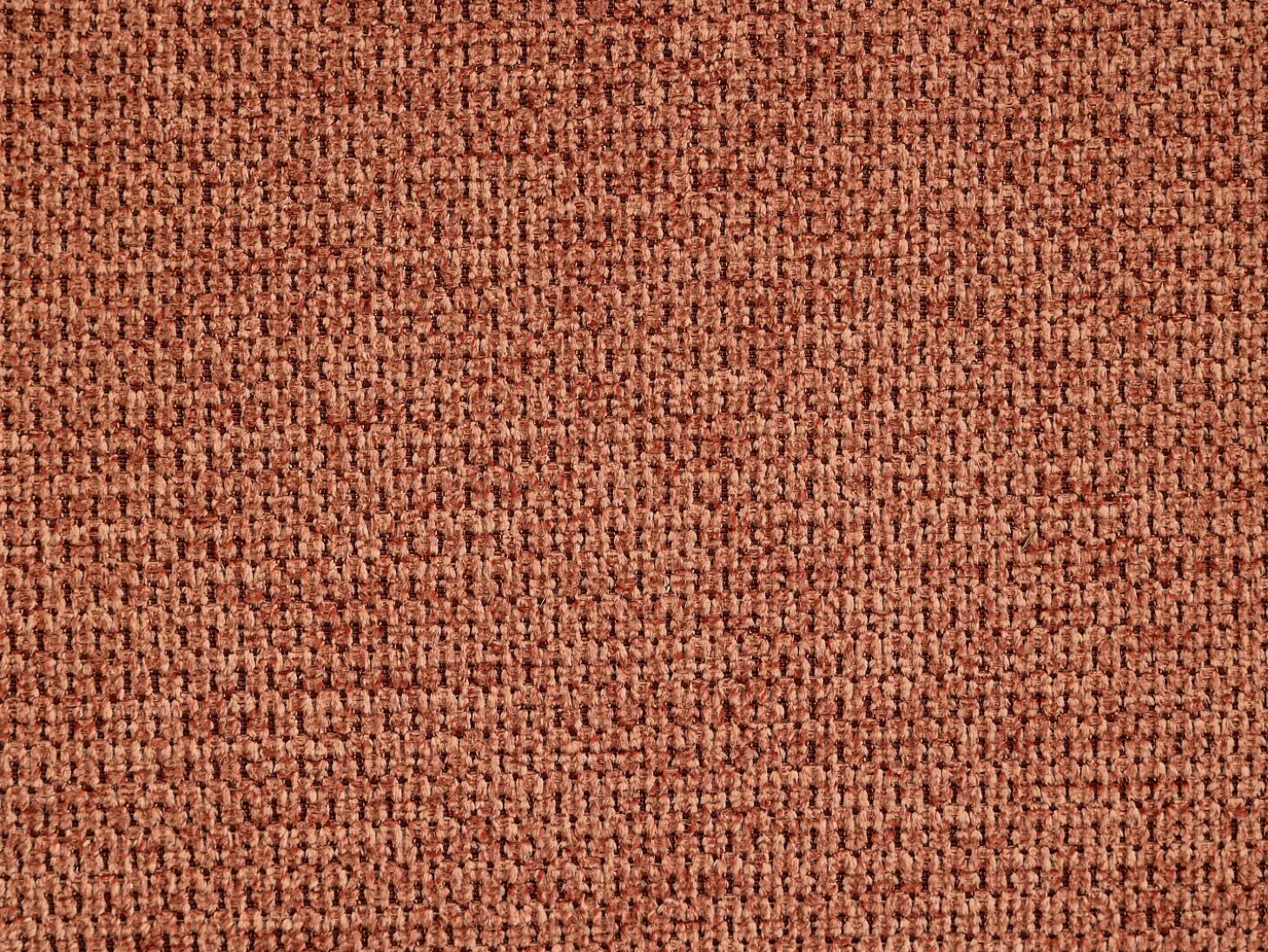 Sillón de diseño en tela texturizada color terracota ISPARTA