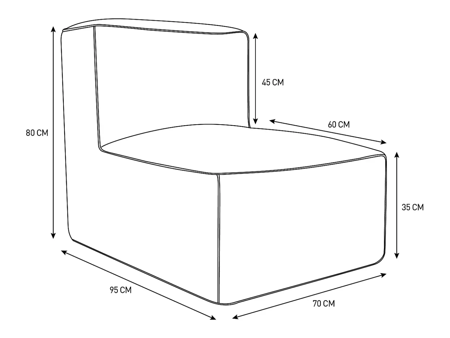 Sillón de jardín de tela - Beige - NOUMARA de MYLIA