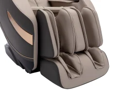 Sillón de masaje de imitación cuero, sistema de gravedad cero, gris, MOWATA
