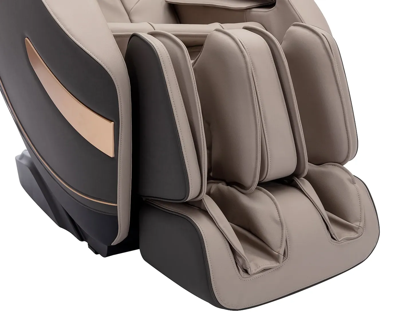 Sillón de masaje de imitación cuero, sistema de gravedad cero, gris, MOWATA