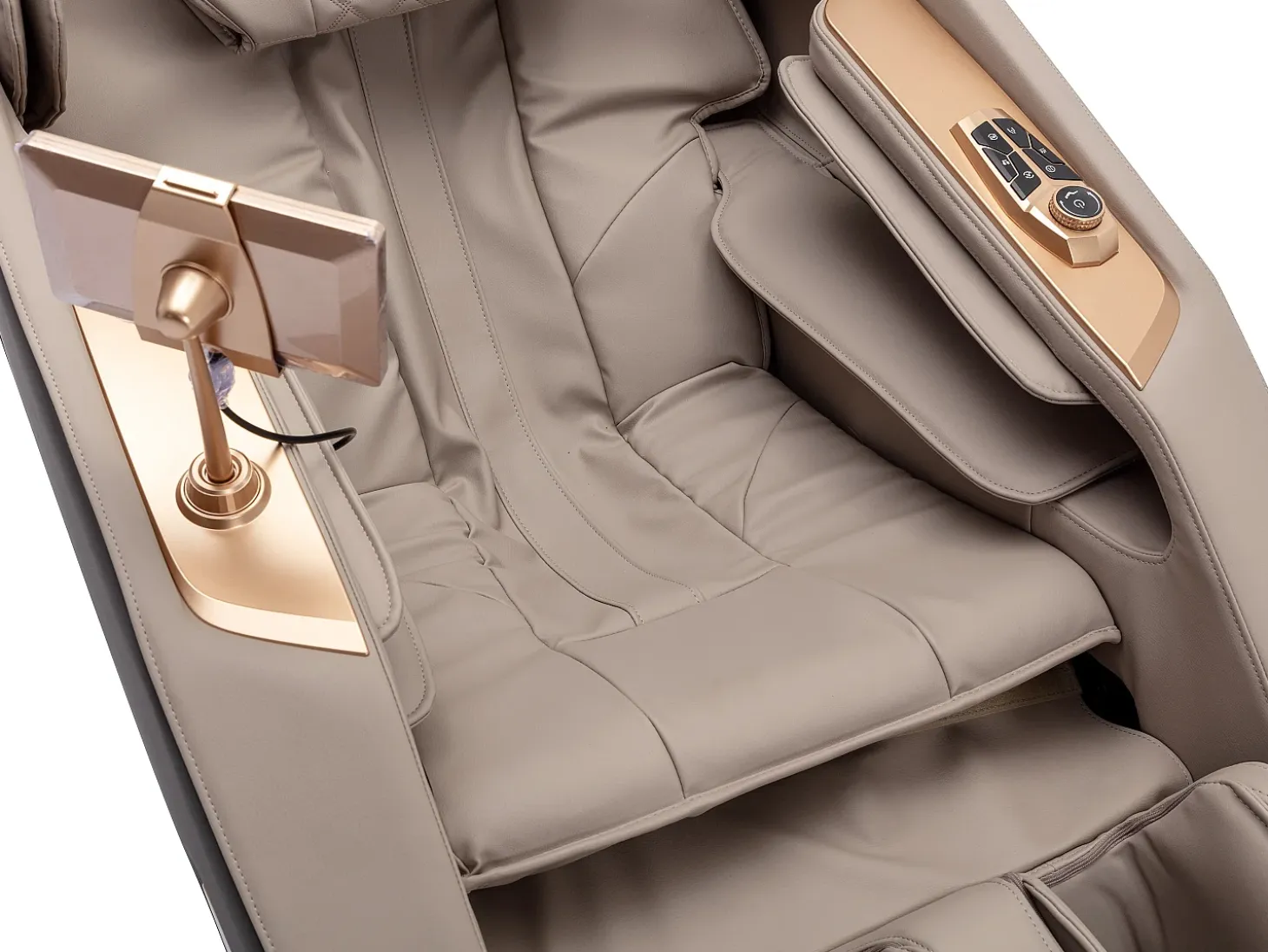 Sillón de masaje de imitación cuero, sistema de gravedad cero, gris, MOWATA