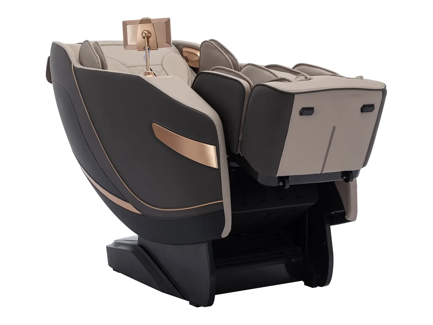 Sillón de masaje de imitación cuero, sistema de gravedad cero, gris, MOWATA
