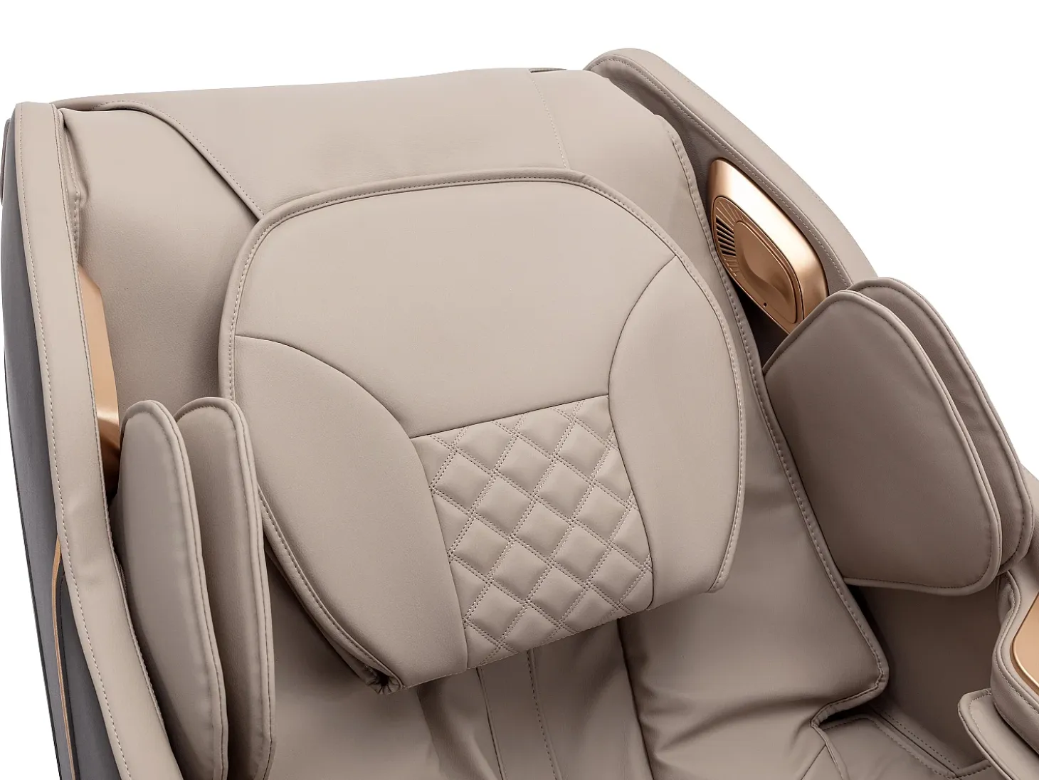 Sillón de masaje de imitación cuero, sistema de gravedad cero, gris, MOWATA