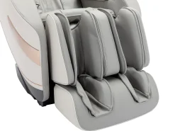 Sillón de masaje de piel sintética, sistema de gravedad cero, gris, MOWATA