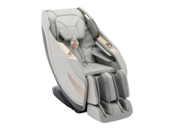 Sillón de masaje de piel sintética, sistema de gravedad cero, gris, MOWATA