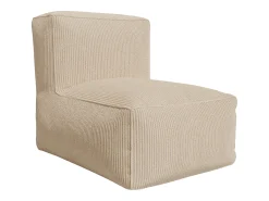 Sillón de pana color beige estilo contemporáneo NOUMARA