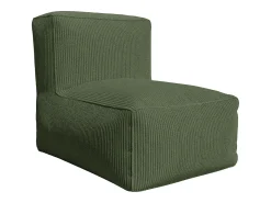 Sillón de pana color verde estilo contemporáneo NOUMARA