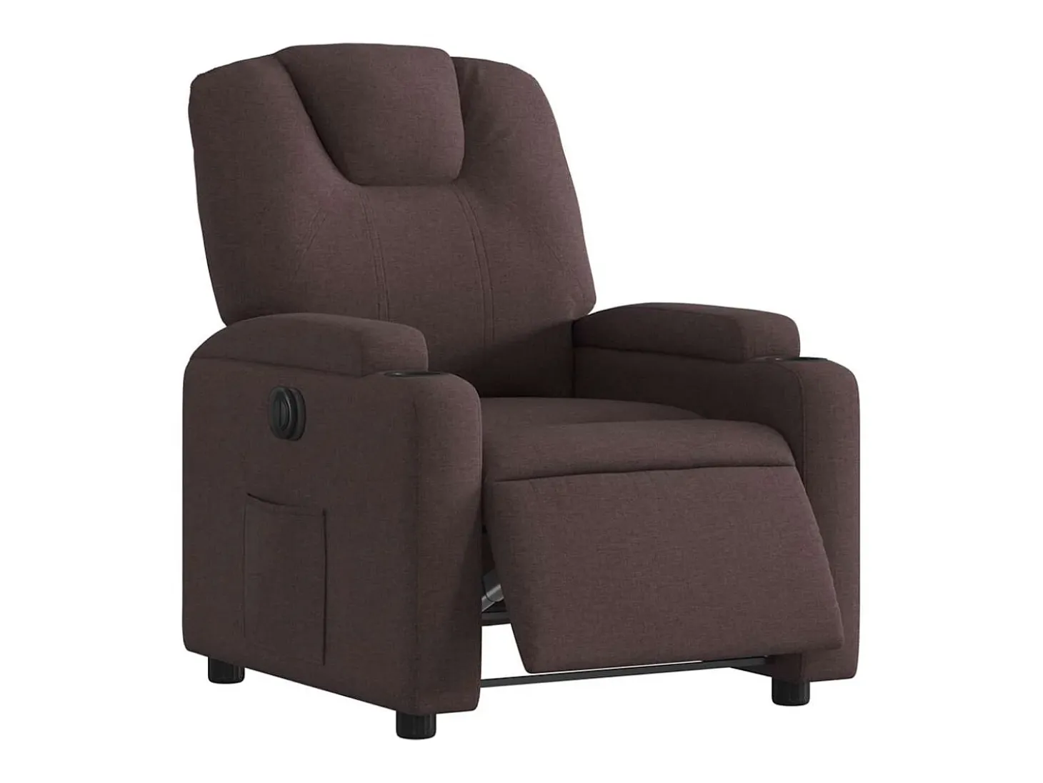 Sillón de relax | Silla | Sillón reclinable eléctrico tela marrón oscuro SHL6882