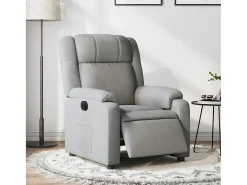 Sillón de relax | Silla | Sillón reclinable eléctrico tela gris claro SHL4075