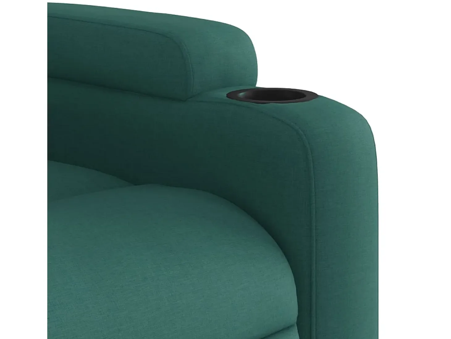 Sillón de relax | Silla | Sillón reclinable de tela verde oscuro SHL9703