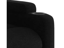 Sillón de relax | Silla | Sillón reclinable de tela negro SHL4225