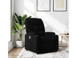 Sillón de relax | Silla | Sillón reclinable de tela negro SHL4225