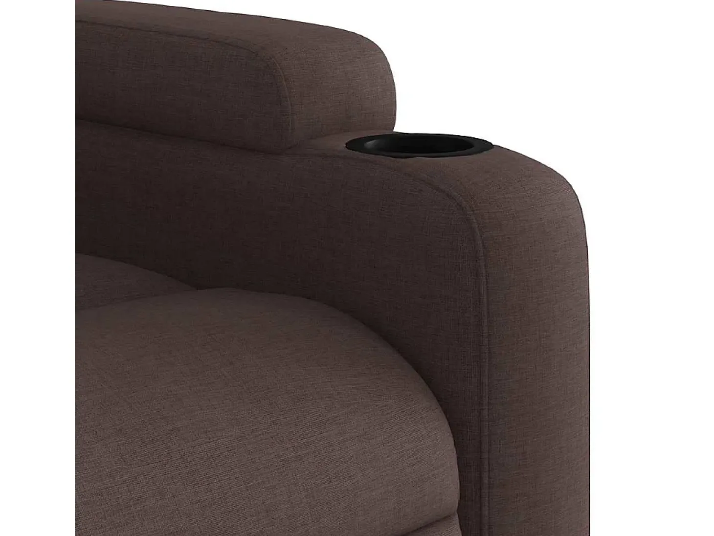 Sillón de relax | Silla | Sillón reclinable de tela marrón oscuro SHL2487