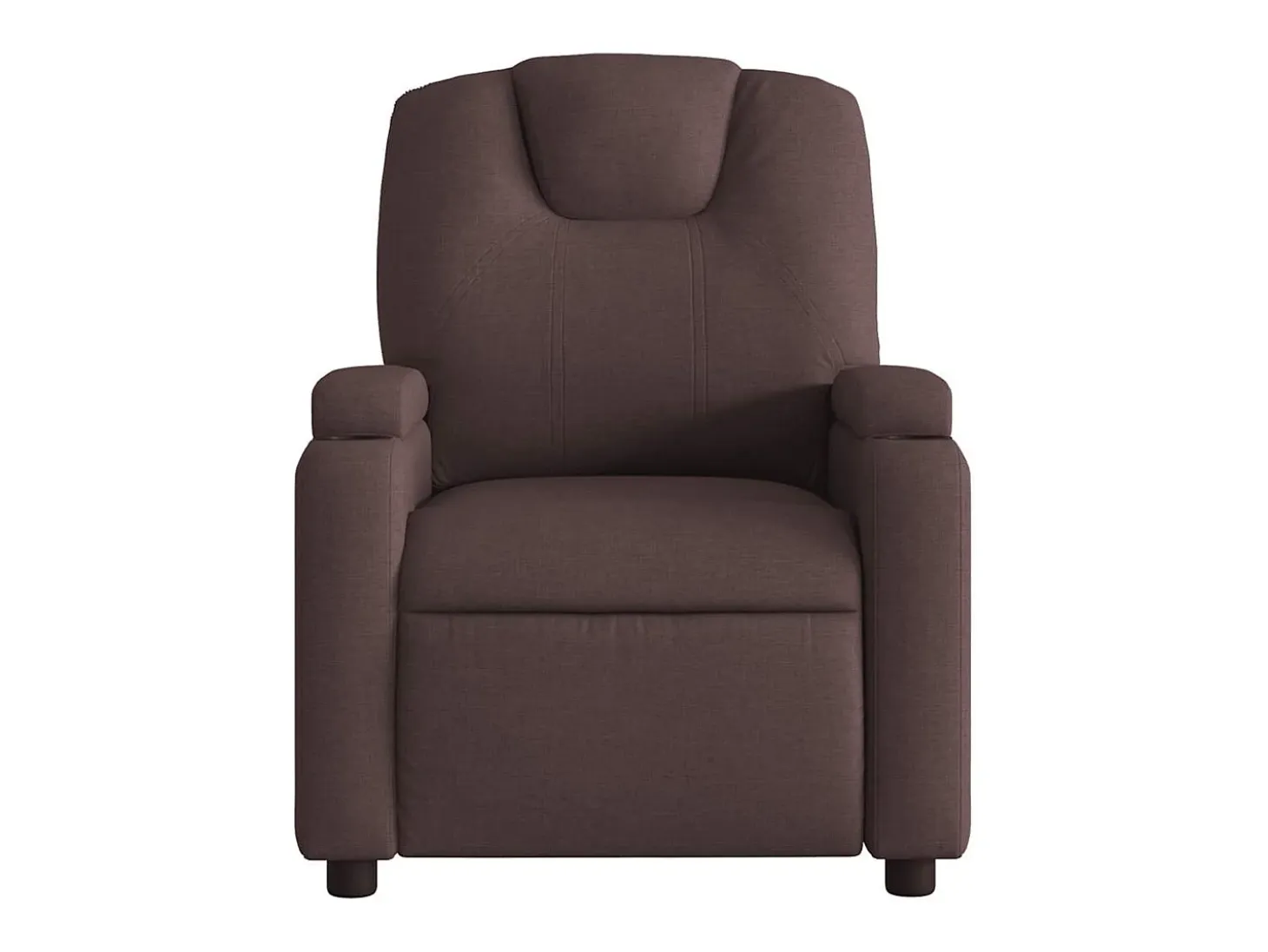 Sillón de relax | Silla | Sillón reclinable de tela marrón oscuro SHL2487