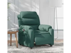 Sillón de relax | Silla | Sillón reclinable eléctrico tela verde oscuro SHL4714
