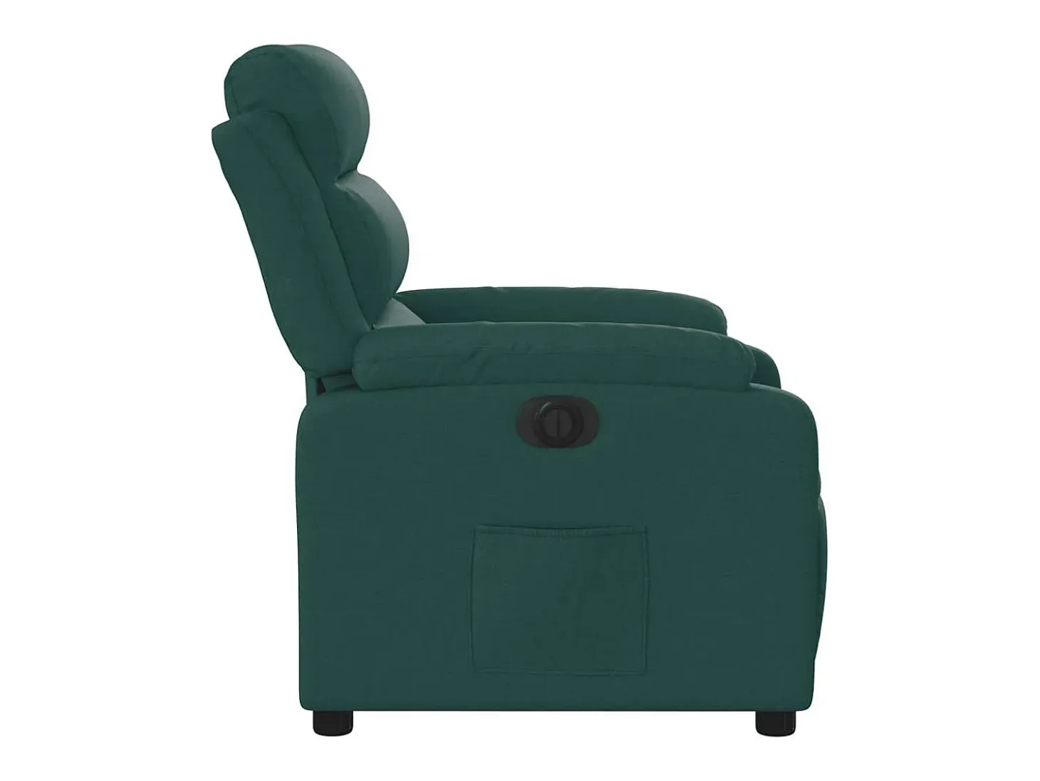 Sillón de relax | Silla | Sillón reclinable eléctrico tela verde oscuro SHL4714