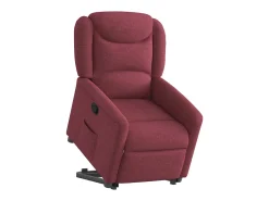 Sillón de relax | Silla | Sillón reclinable elevable tela rojo tinto SHL4659