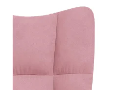 Sillón de relax | Silla de relax de terciopelo rosa SHL2518