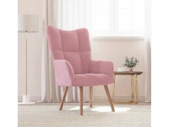 Sillón de relax | Silla de relax de terciopelo rosa SHL2518