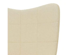 Sillón de relax | Silla de relax de tela crema SHL4222