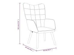Sillón de relax | Silla de relax de tela crema SHL4222