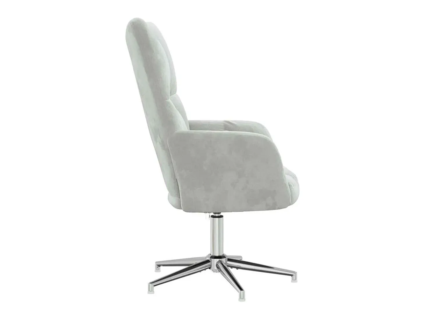 Sillón de relax | Silla de relax de terciopelo gris claro SHL8629
