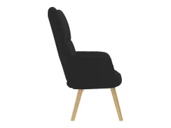 Sillón de relax | Silla de relax de tela negro SHL3270