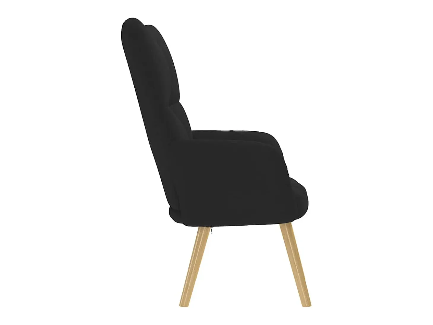 Sillón de relax | Silla de relax de tela negro SHL3270