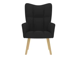 Sillón de relax | Silla de relax de tela negro SHL3270