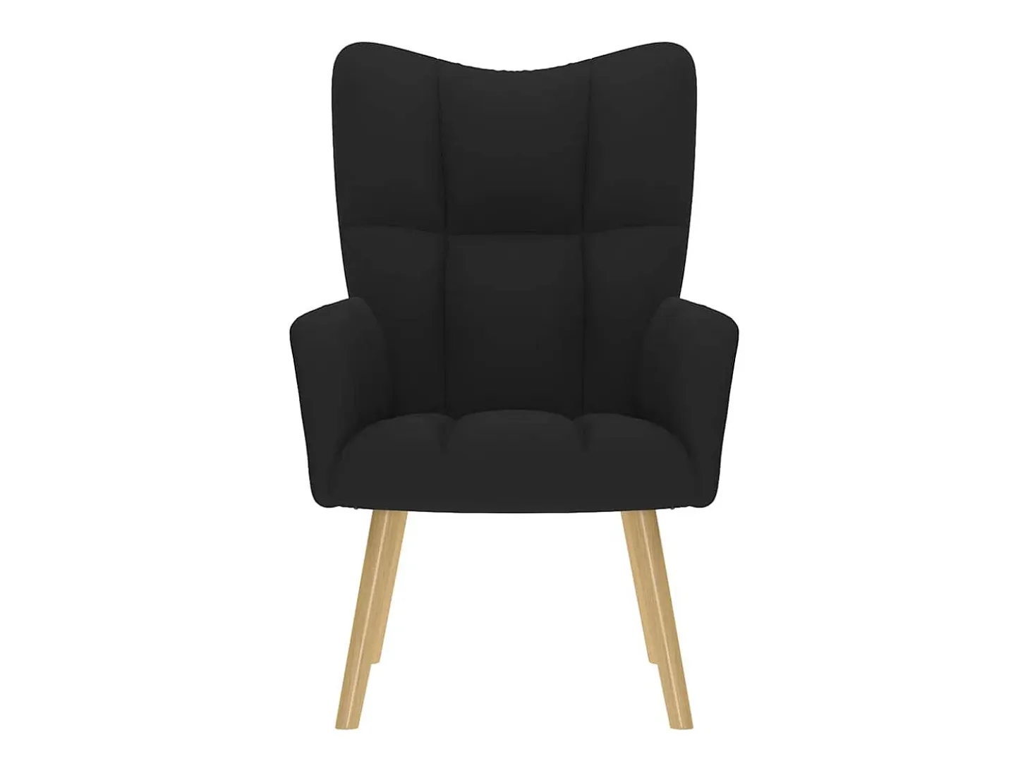 Sillón de relax | Silla de relax de tela negro SHL3270