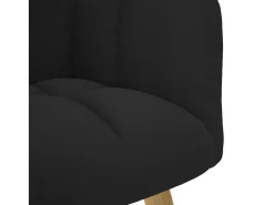 Sillón de relax | Silla de relax de tela negro SHL3270