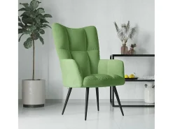 Sillón de relax | Silla de relax de terciopelo verde claro SHL4218