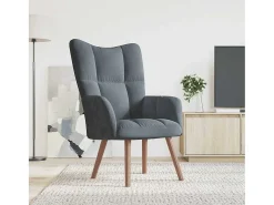 Sillón de relax | Silla de relax de terciopelo gris oscuro SHL3472
