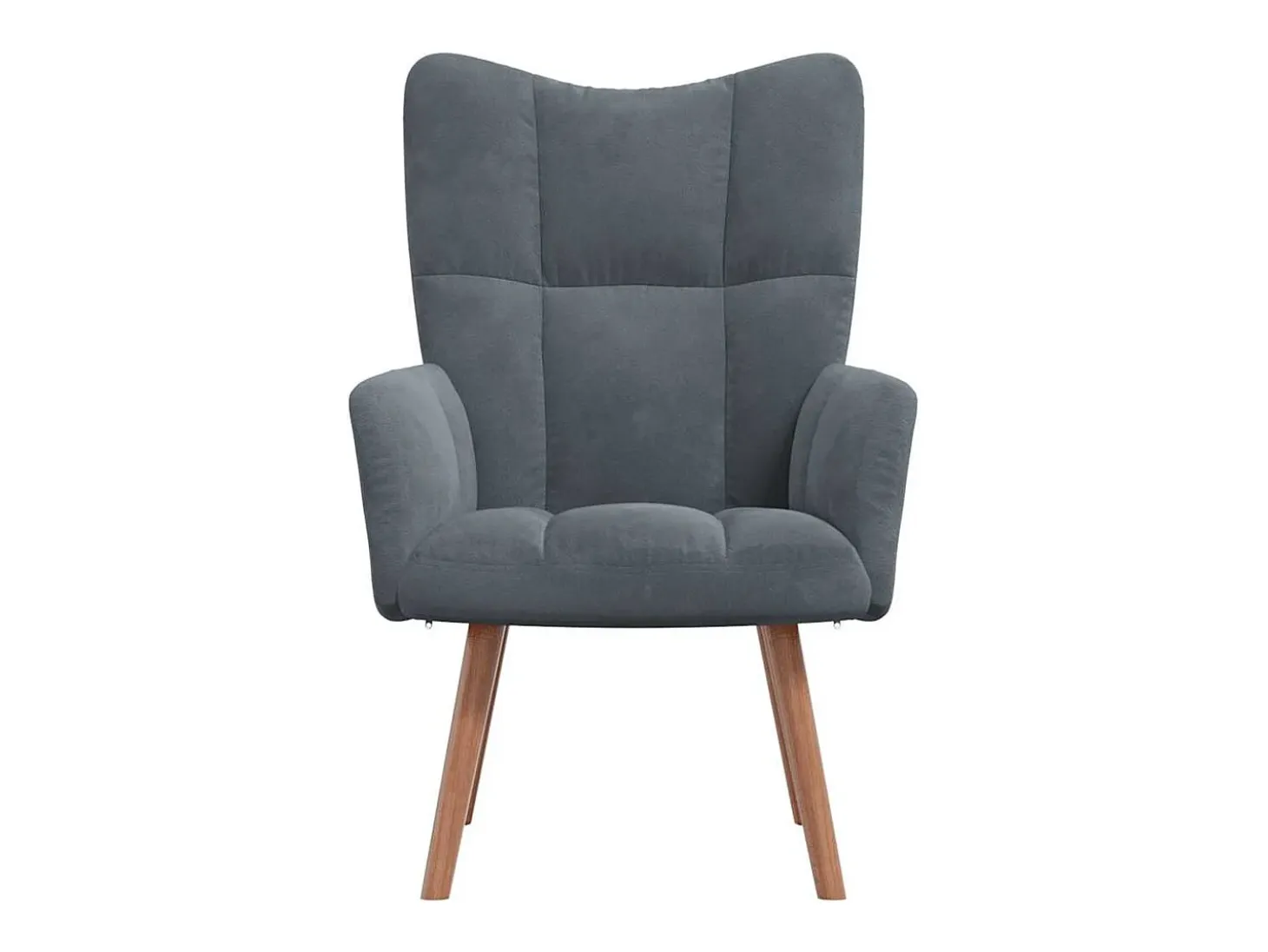 Sillón de relax | Silla de relax de terciopelo gris oscuro SHL3472