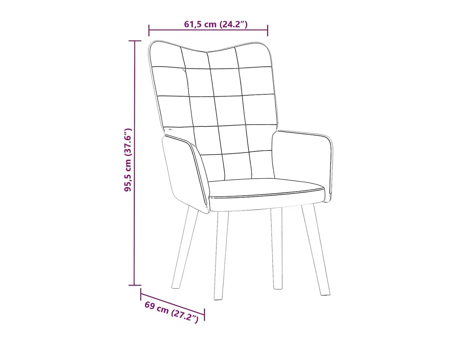 Sillón de relax | Silla de relax de terciopelo verde oscuro SHL4764