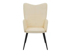 Sillón de relax | Silla de relax de tela crema SHL4854