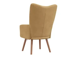 Sillón de relax | Silla de relax de terciopelo marrón SHL8246