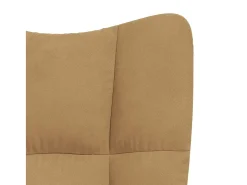Sillón de relax | Silla de relax de terciopelo marrón SHL8246