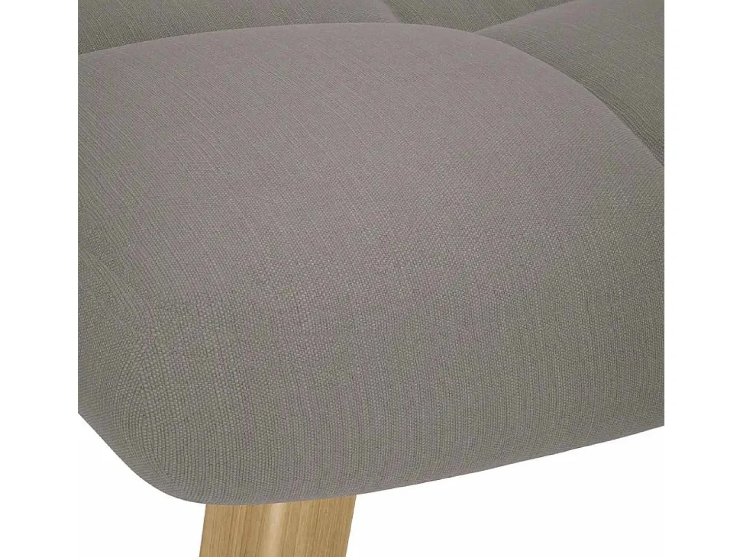 Sillón de relax | Silla de relax con taburete de tela gris taupé SHL3297