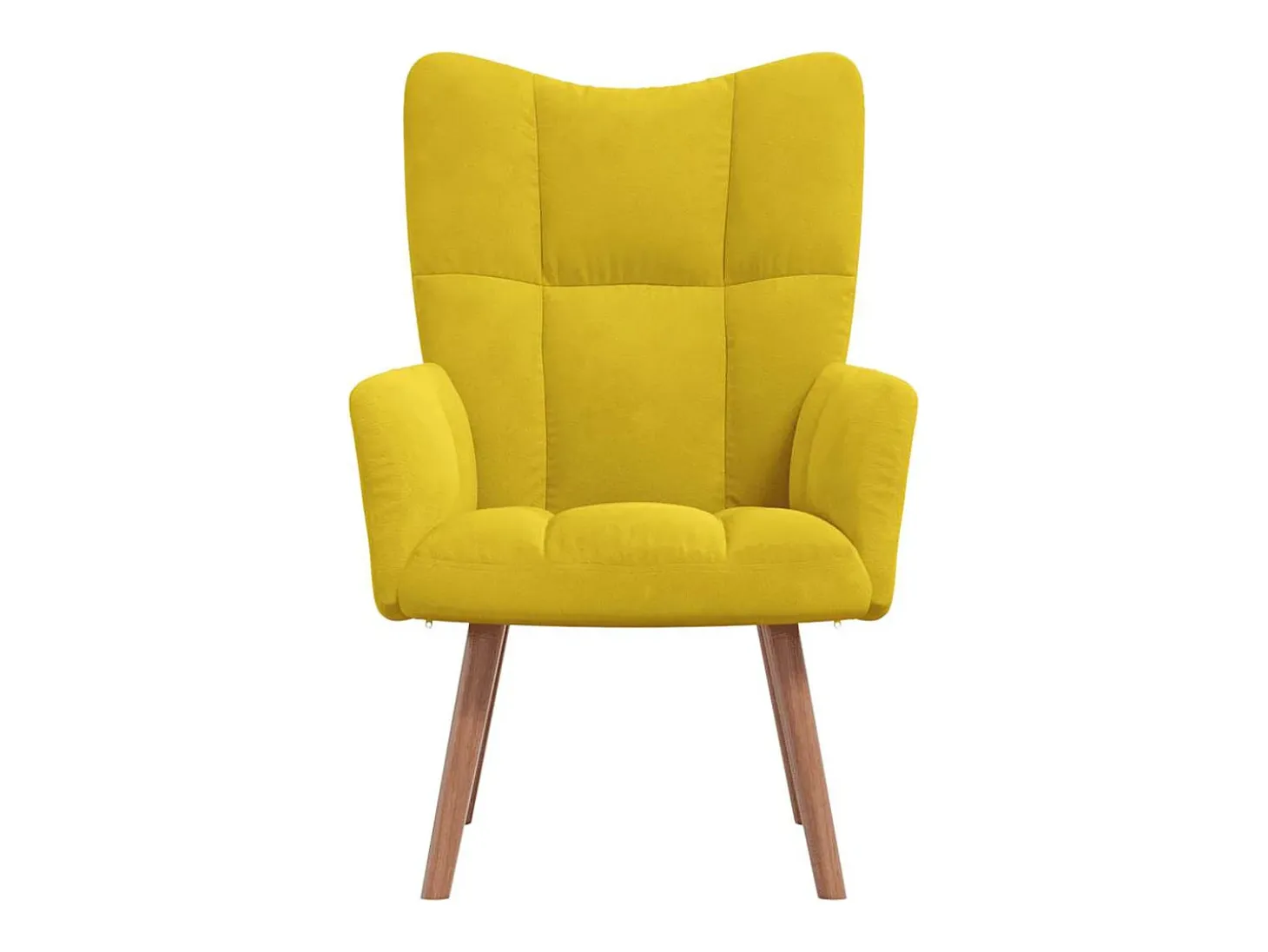 Sillón de relax | Silla de relax de terciopelo amarillo mostaza SHL8033