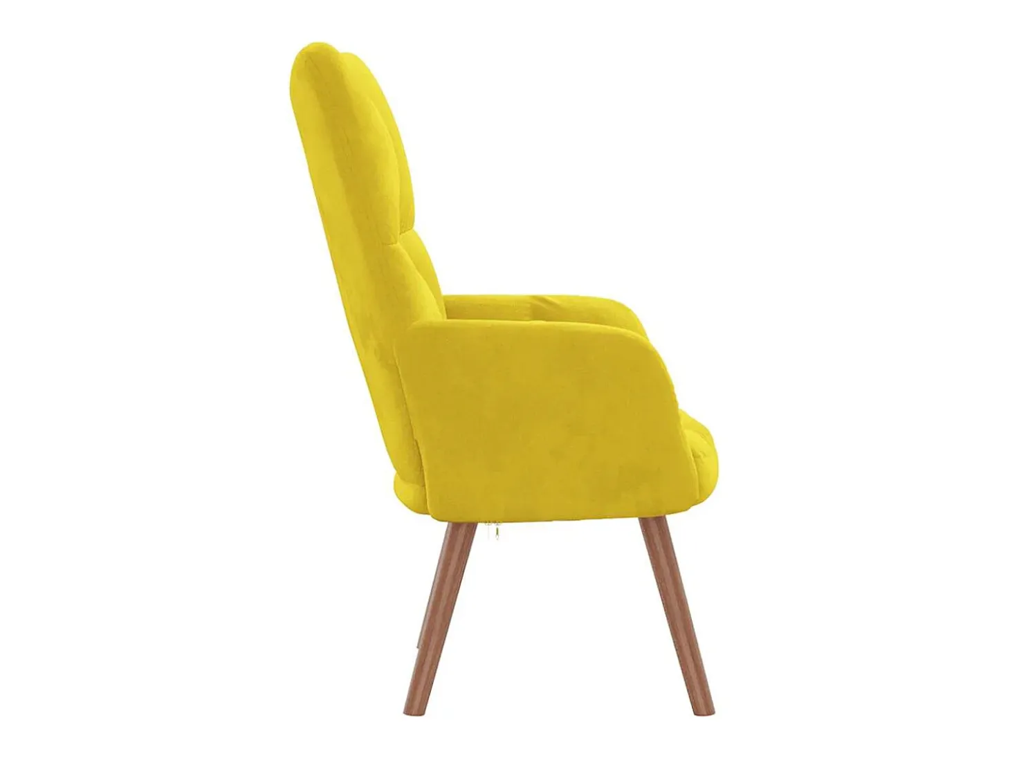 Sillón de relax | Silla de relax de terciopelo amarillo mostaza SHL8033
