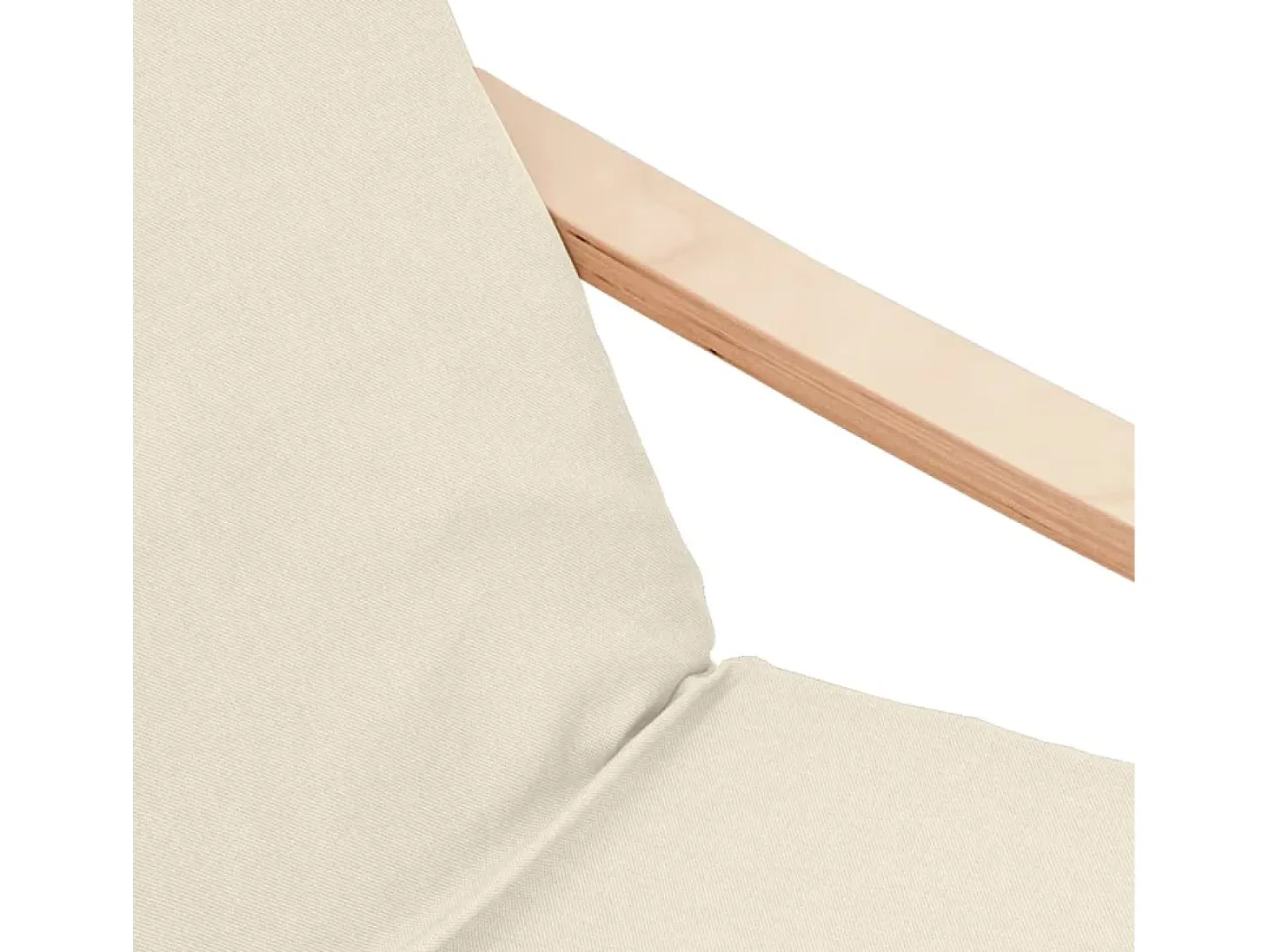 Sillón de relax | Silla de relax con taburete tela color crema SHL9818