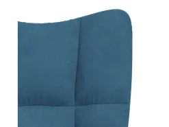 Sillón de relax | Silla de relax de terciopelo azul SHL3183